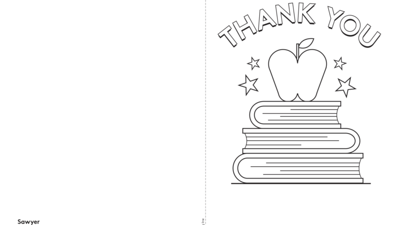 Free Printable Teacher Appreciation Card Sawyer Blog