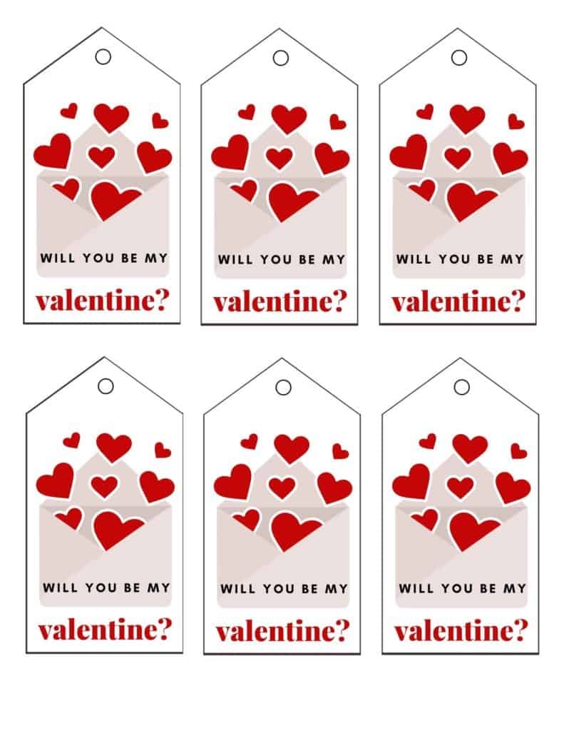 valentine labels free printable