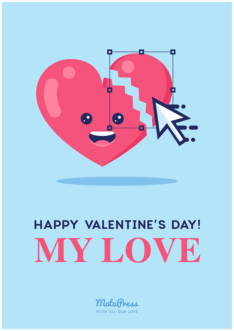 Free Valentine s Day Greeting Cards PSD MotoPress