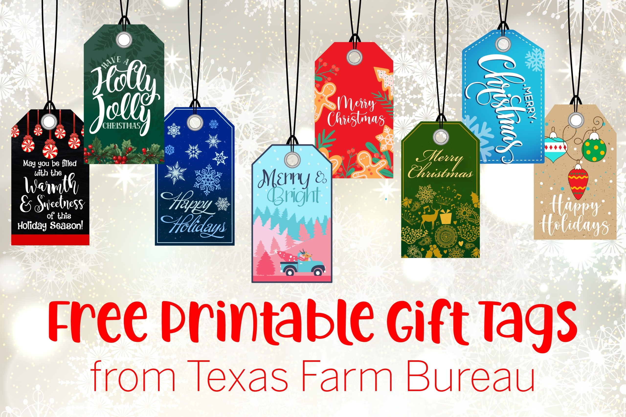 Get Free Printable Gift Tags Texas Farm Bureau Table Top