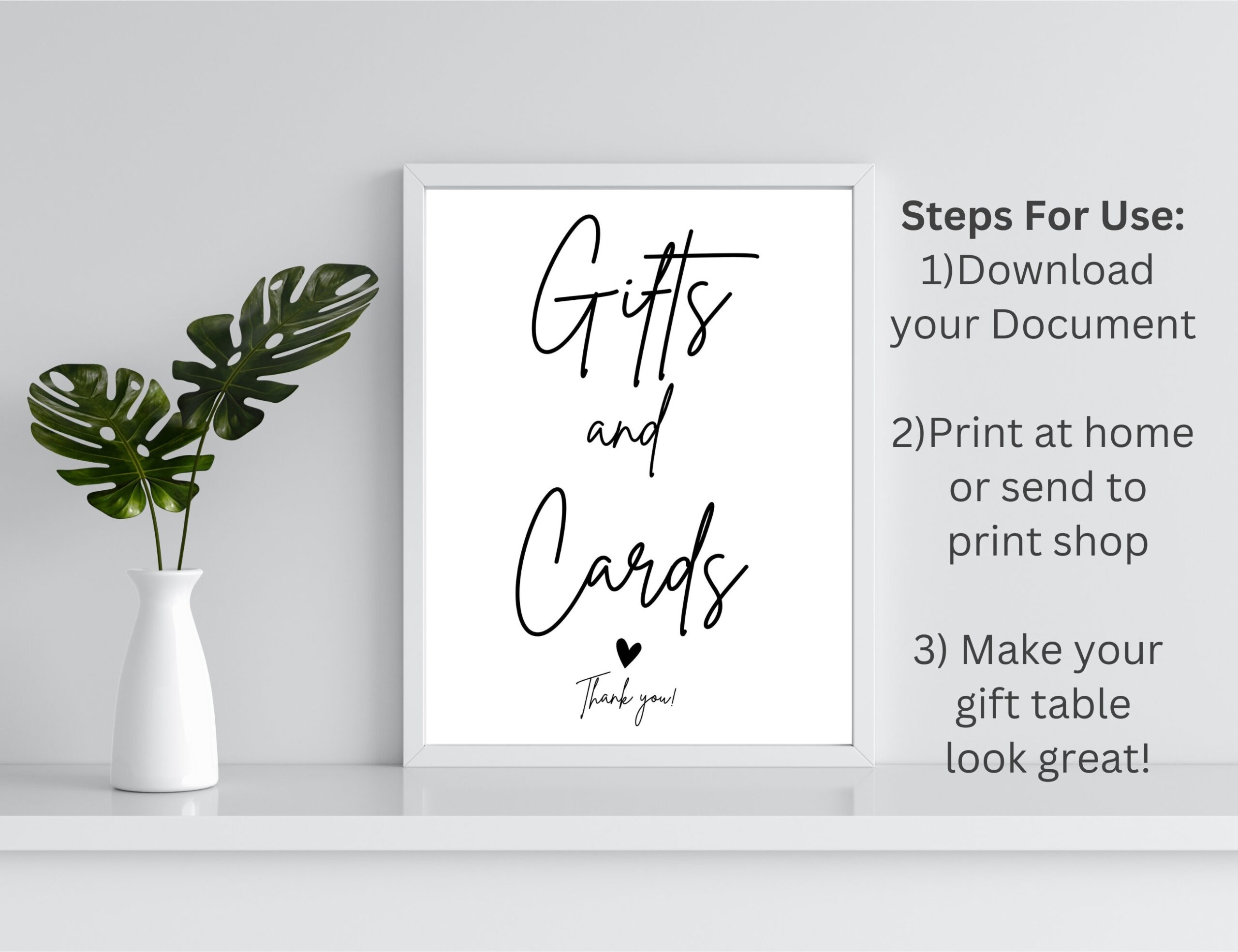 Gifts And Cards Sign Printable Wedding Gift Table Sign Minimalist Wedding Sign Cards And Gift Table Wedding Decor Printable Gifts Sign Etsy