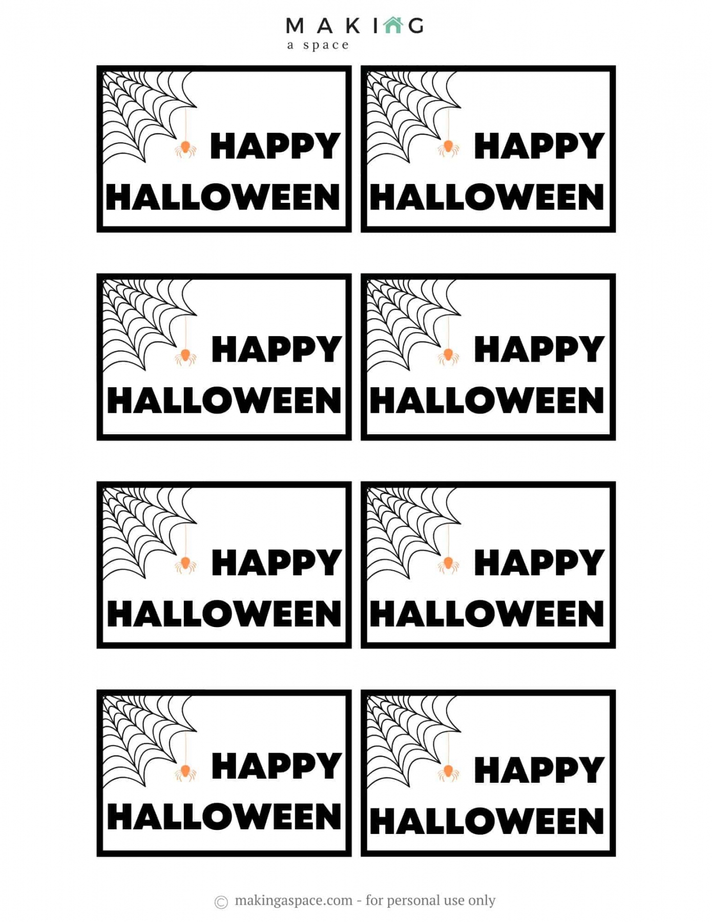 Halloween Tags Printable Free Printable Party Favors