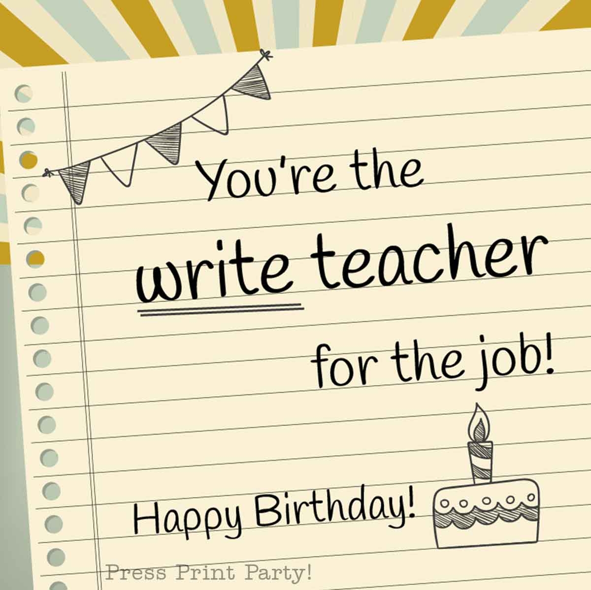 Happy Birthday Wishes For Teachers That Are Pun tastic Happy Birthday Wishes For Teachers That Are Pun tastic