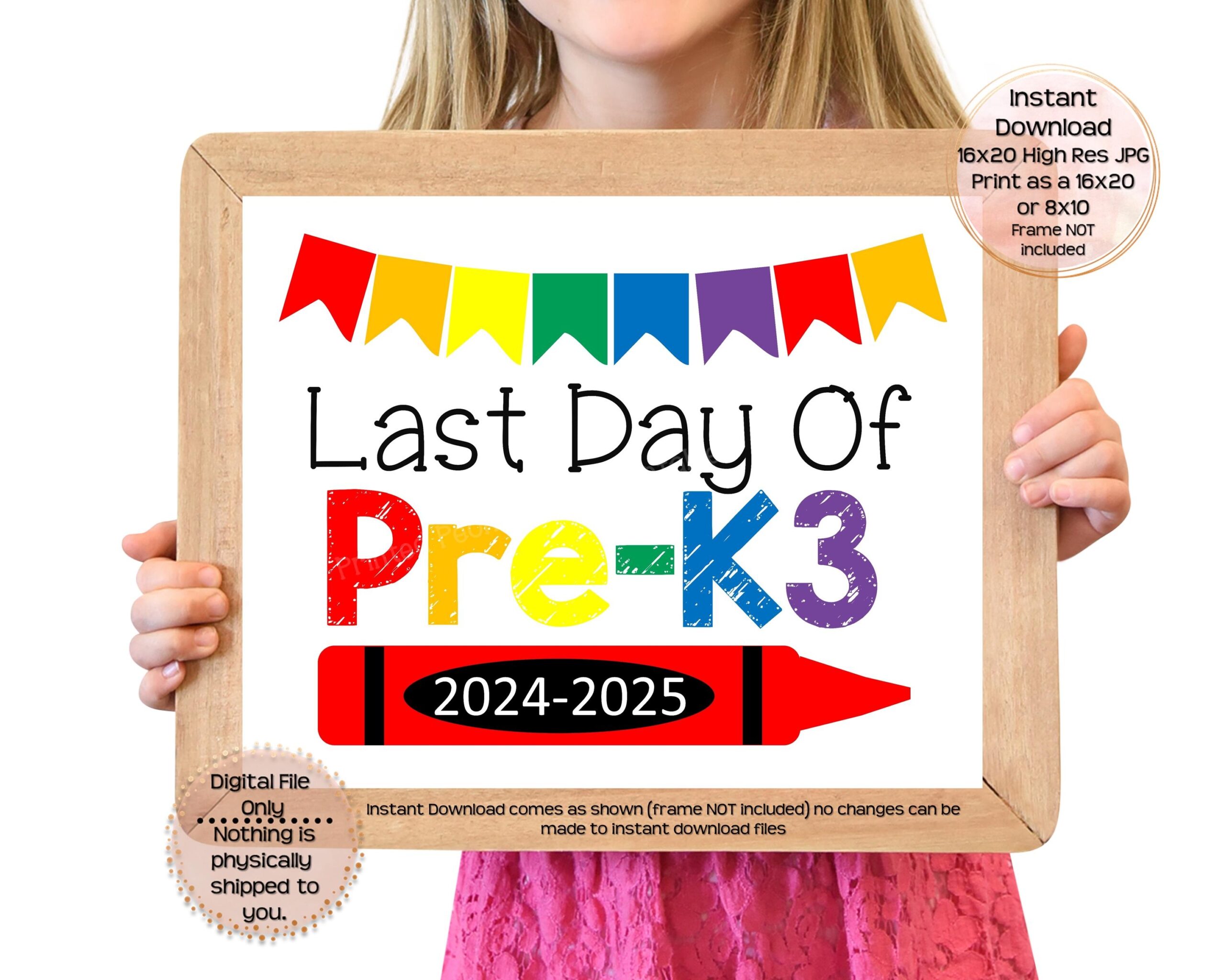 last day of pre k sign