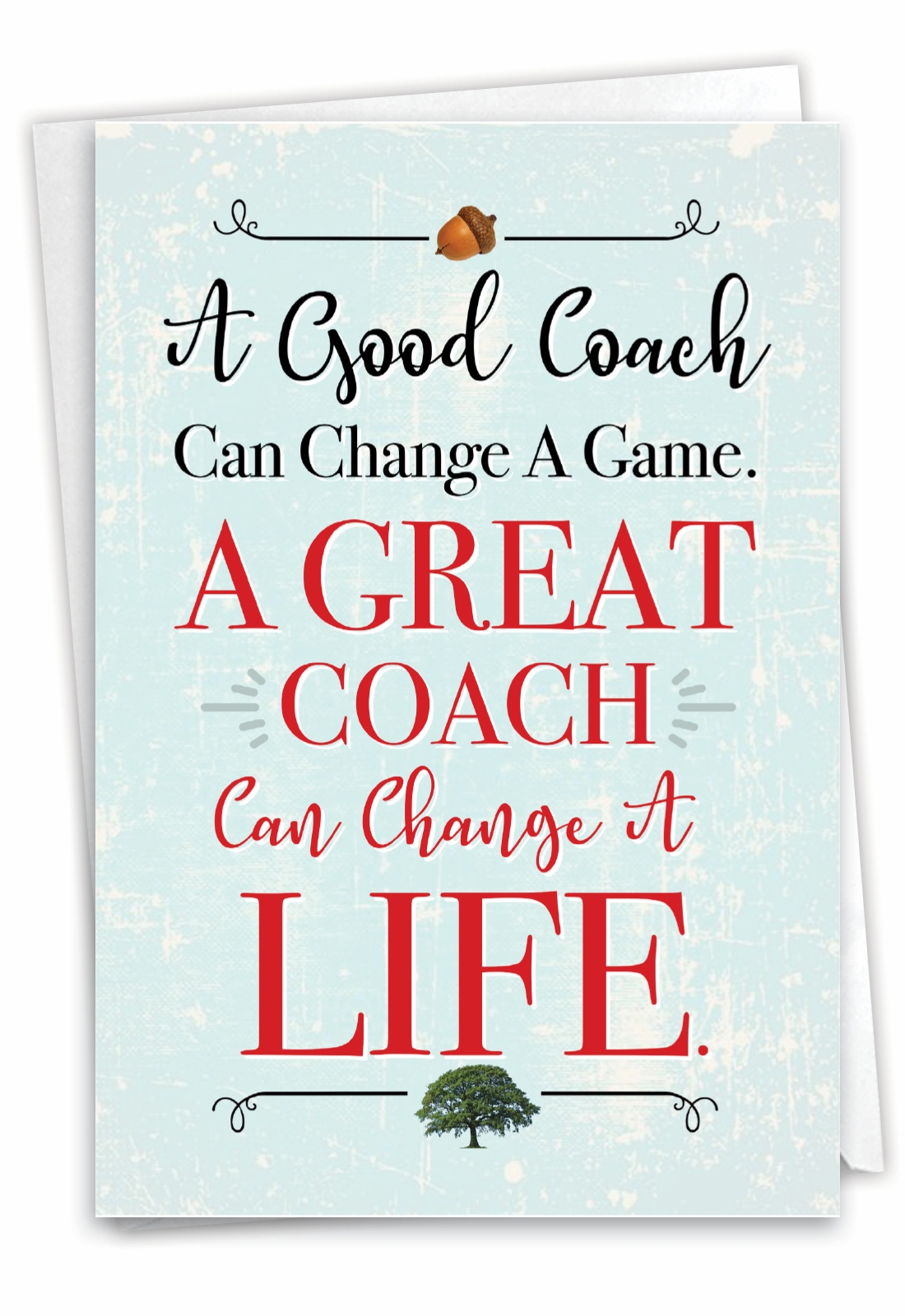 Life Changing Coach Humor Thank You Card