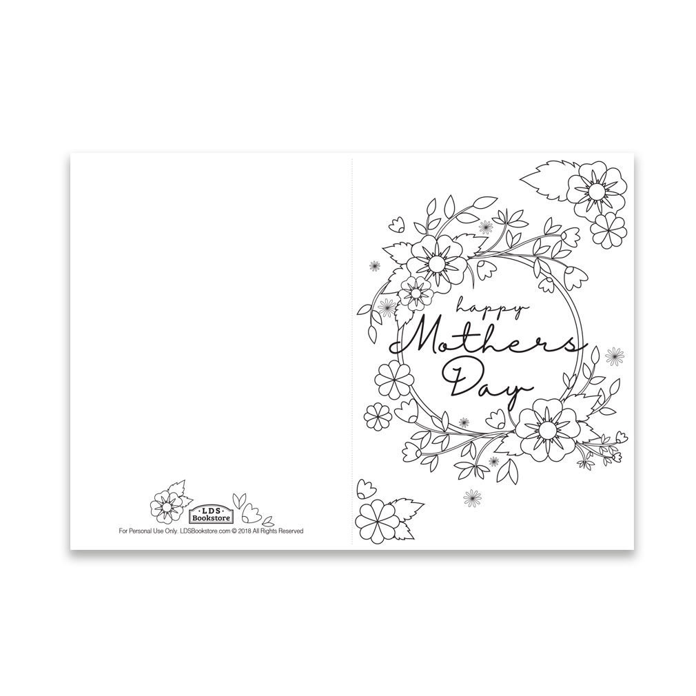 printable mothers day card template