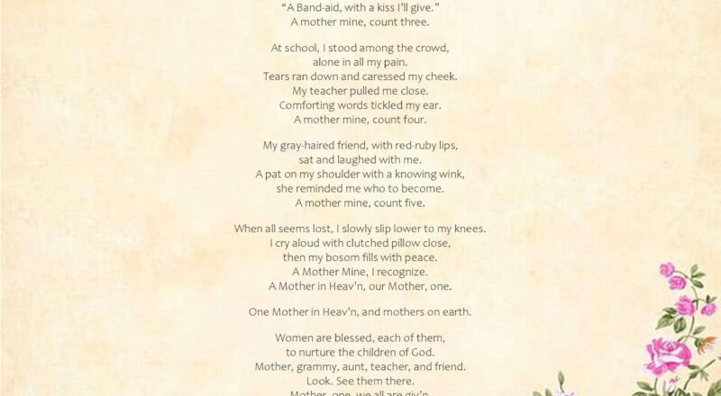 Mother s Day Poem Free Printable Kameo Monson