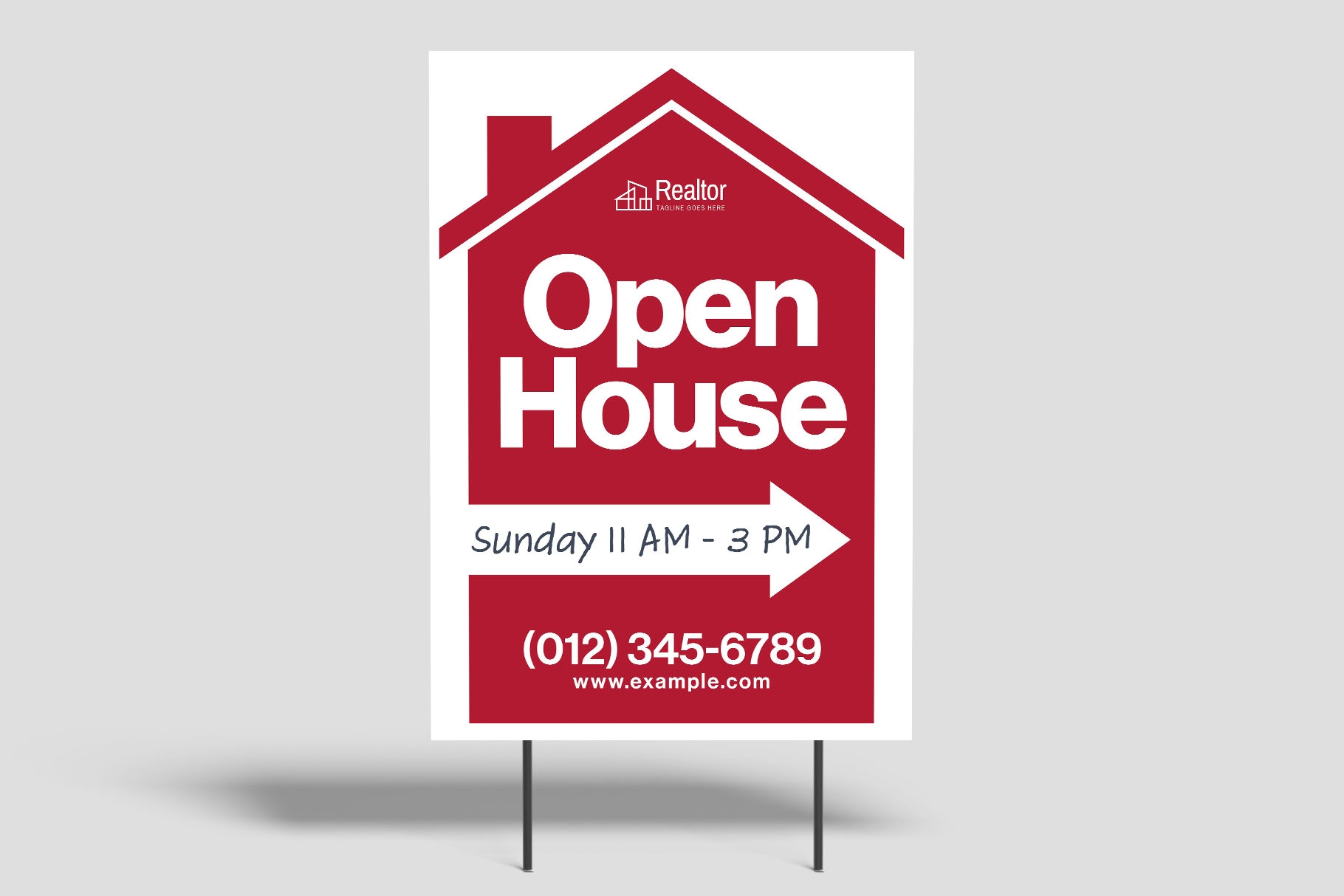 Open House Sign Template BrandPacks