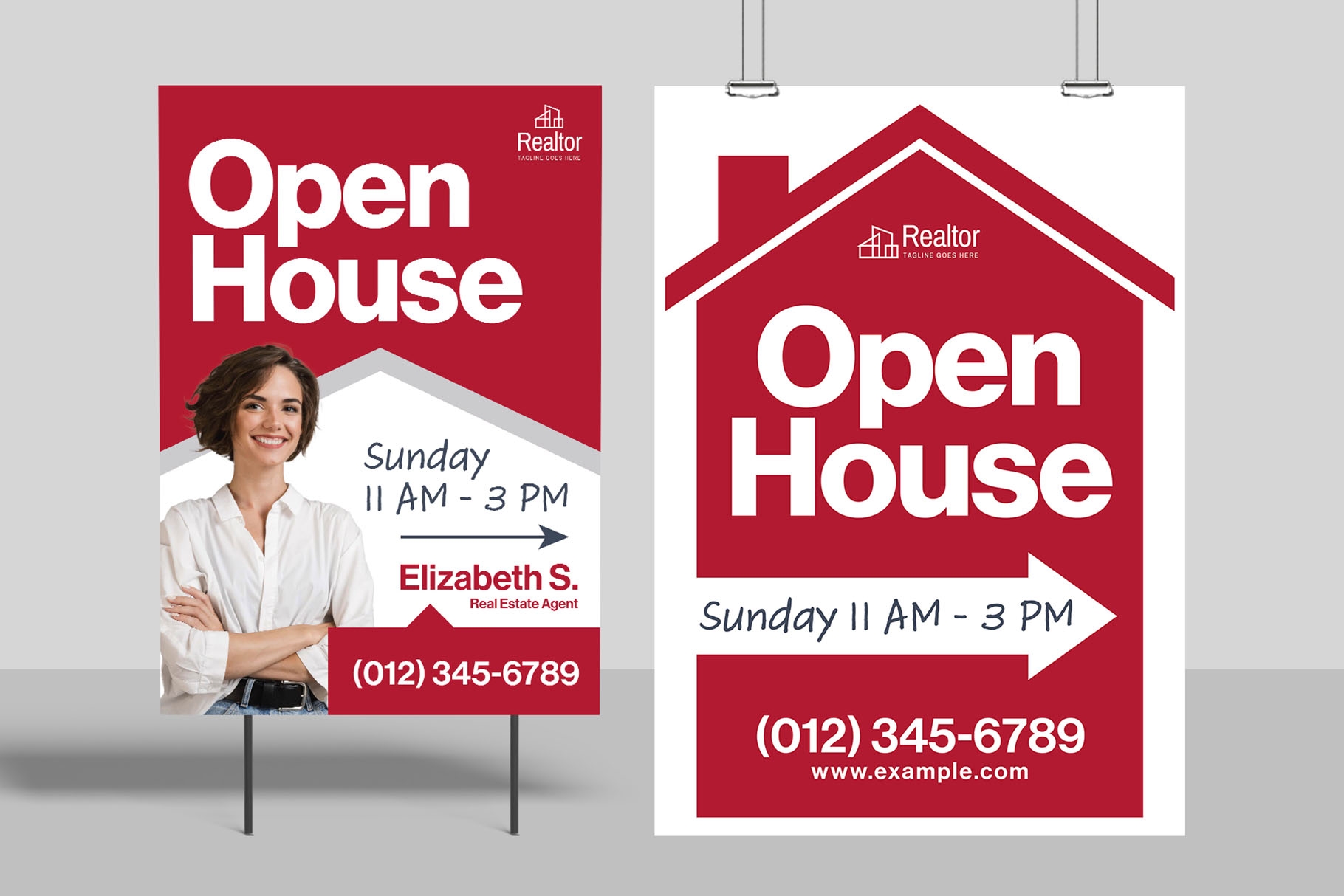 Open House Sign Template BrandPacks
