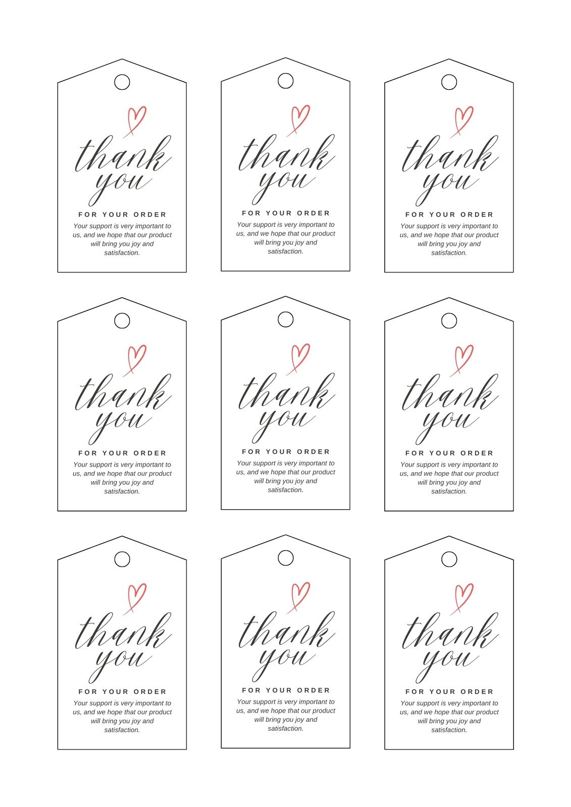 Page 2 Free Printable Customizable Tag Templates Canva
