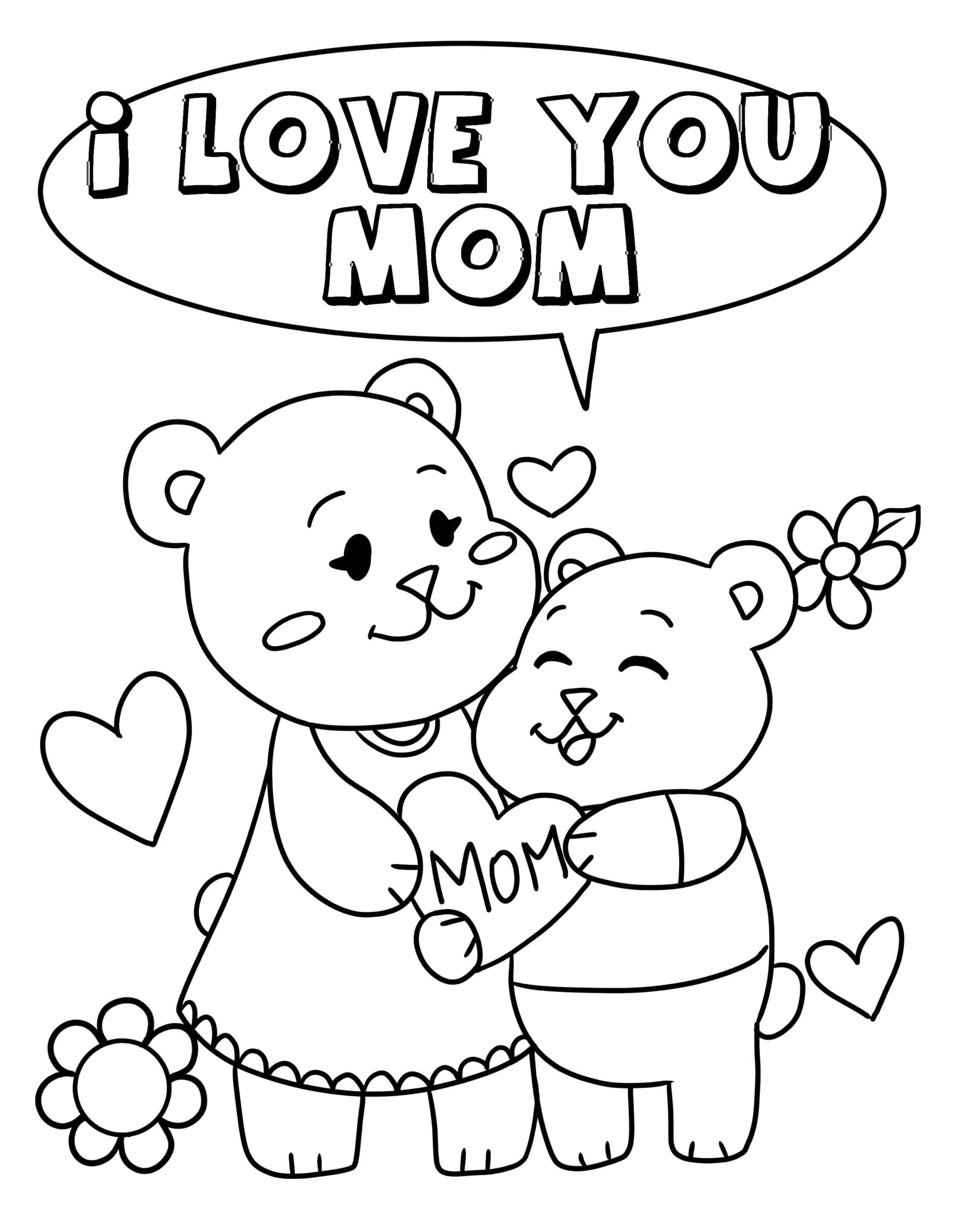 Printable Mother s Day Coloring Pages