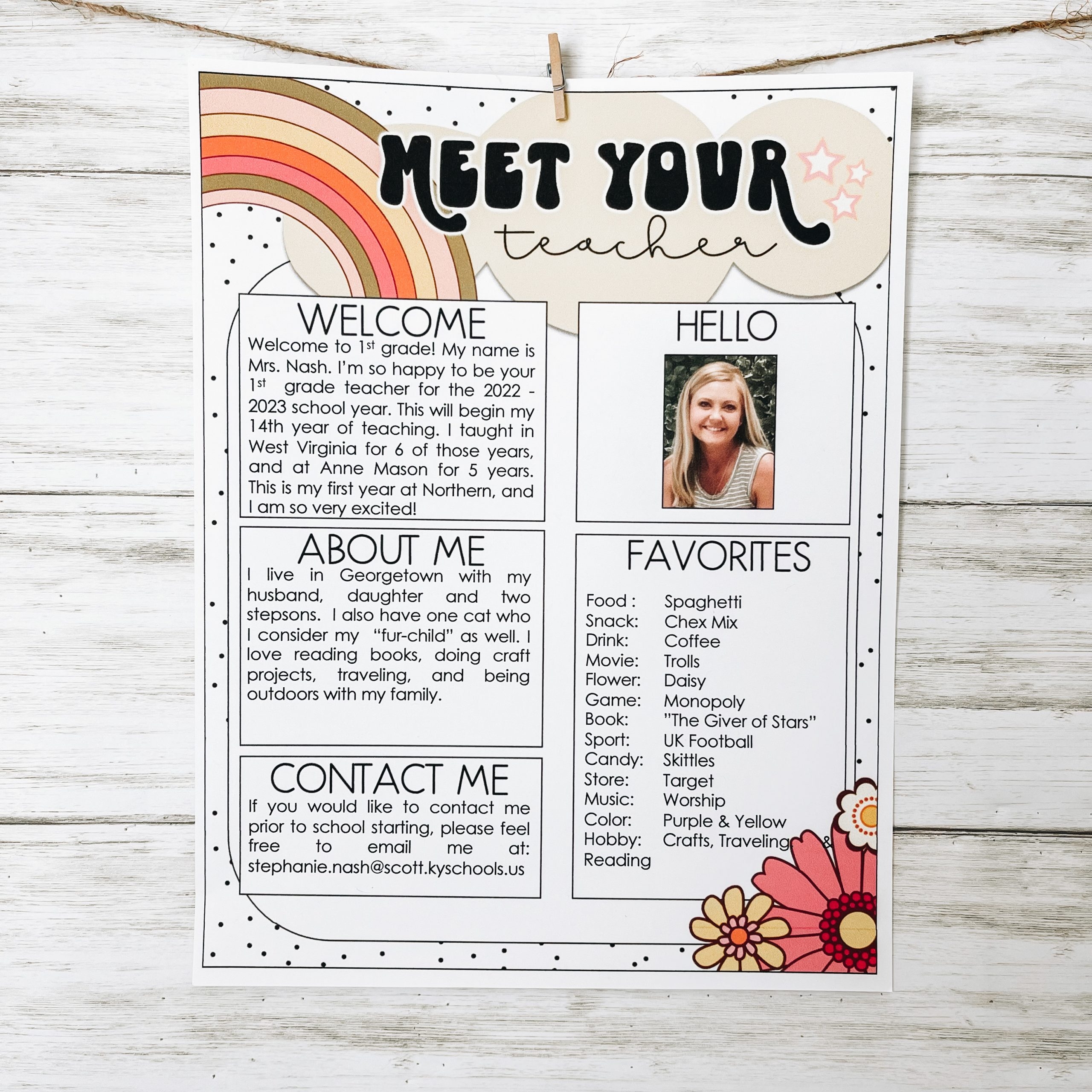 Retro Meet The Teacher Templates A Touch Of Class Teaching Retro Meet The Teacher Templates A Touch Of Class Teaching