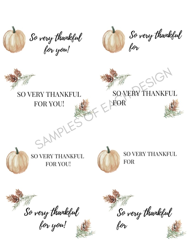 thanksgiving free printable place cards