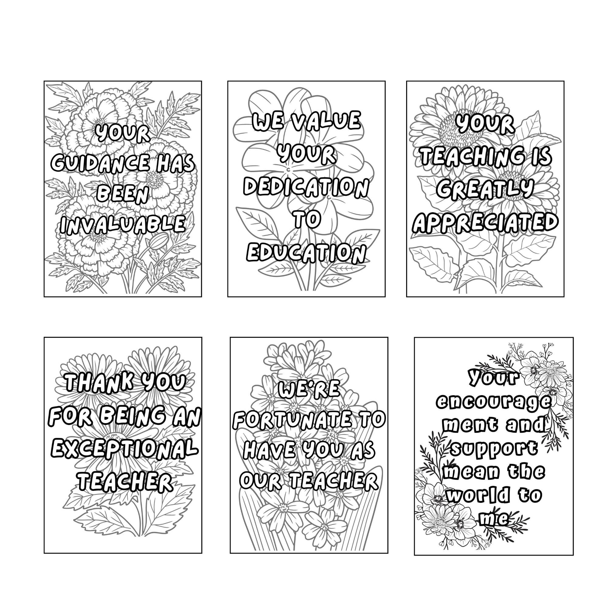 Teacher Appreciation Coloring Cards End Of The Year Activities Made By Teachers