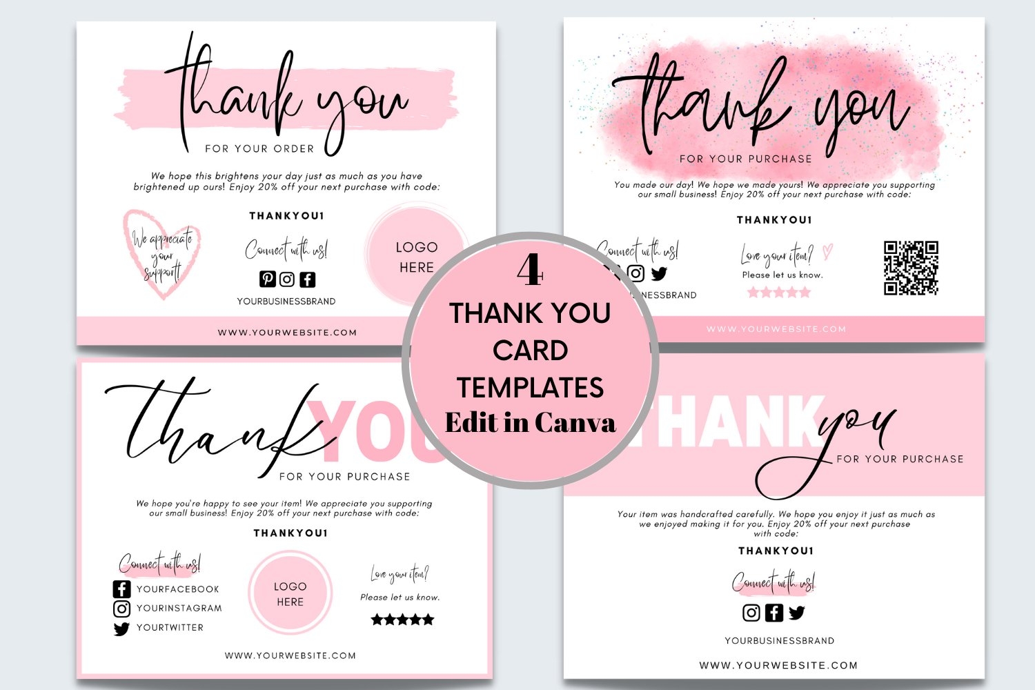 Thank You Card Templates For Small Business