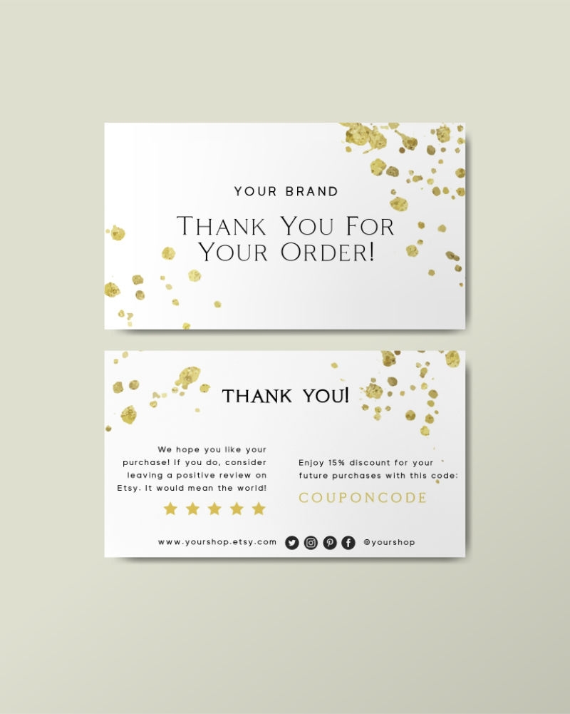 professional thank you card sample