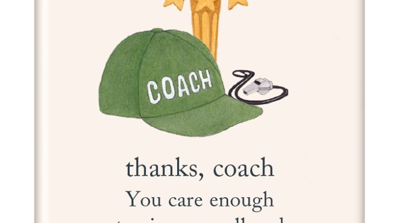 Thanks Coach Magnet Magnet Cardthartic