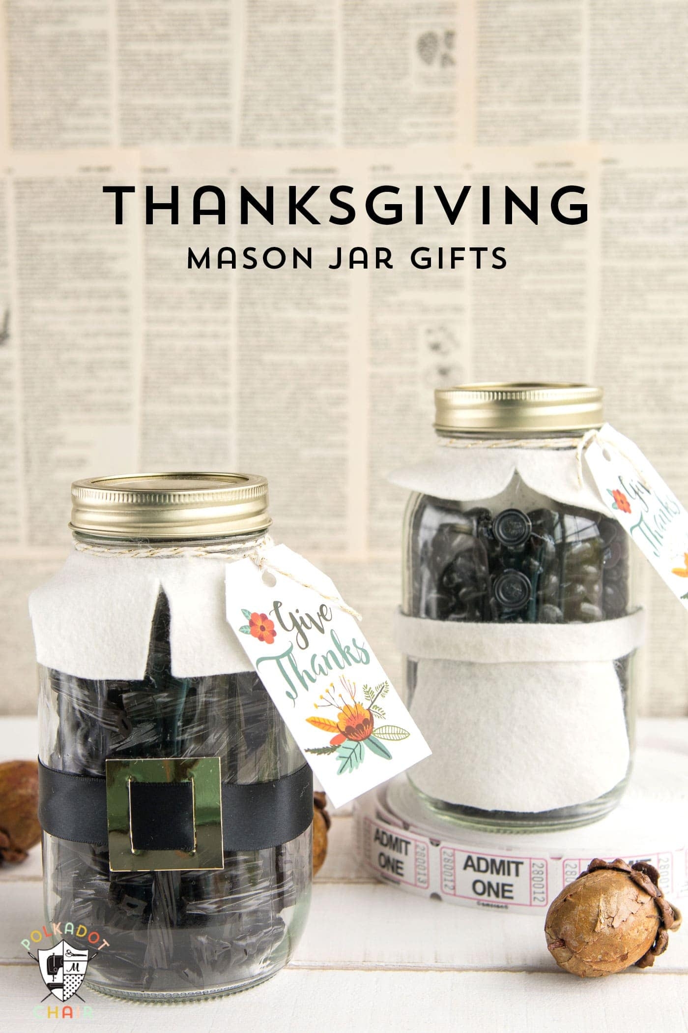 Thanksgiving Mason Jar Gift Idea The Polka Dot Chair