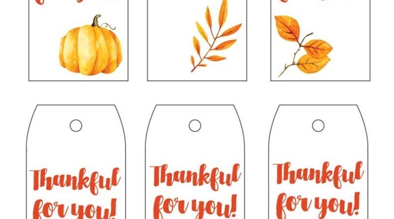 Thanksgiving Printable Gift Tags South Georgia Style
