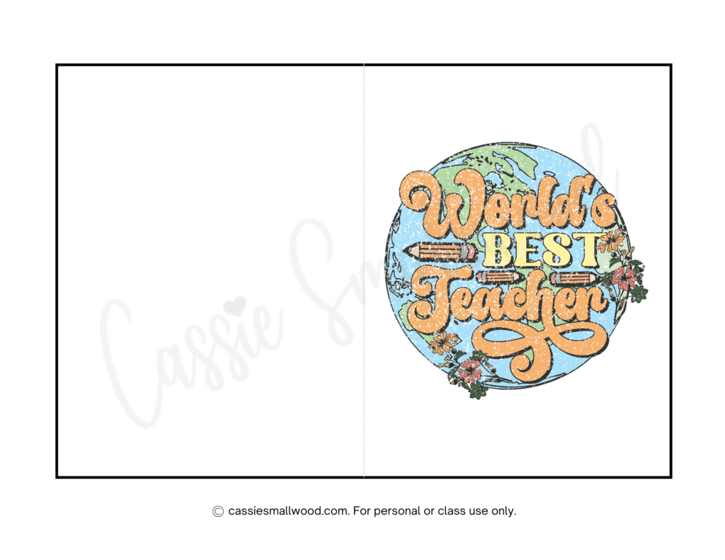 THE BEST Teacher Thank You Cards 21 Free Printables Cassie Smallwood
