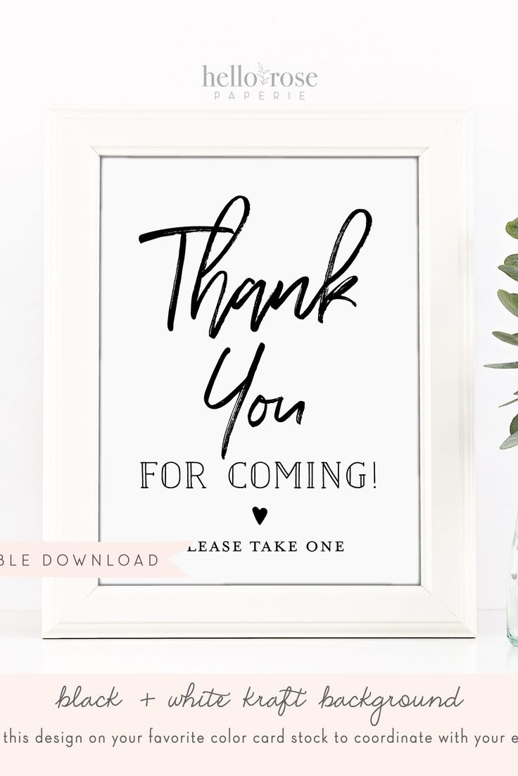 thank you signs printable
