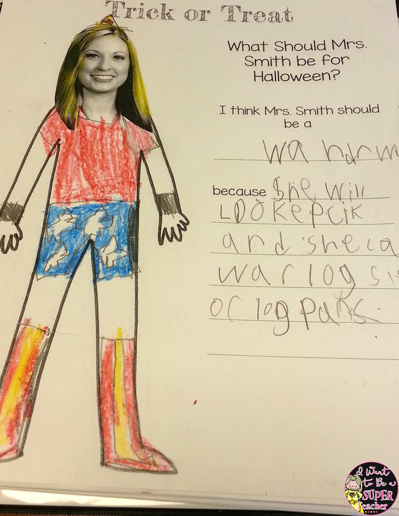 What Should My Teacher Be For Halloween Free Editable Art Writing 